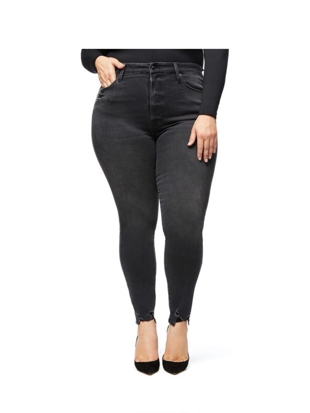 Good American Jeans Good Leg skinny black Plus size 30